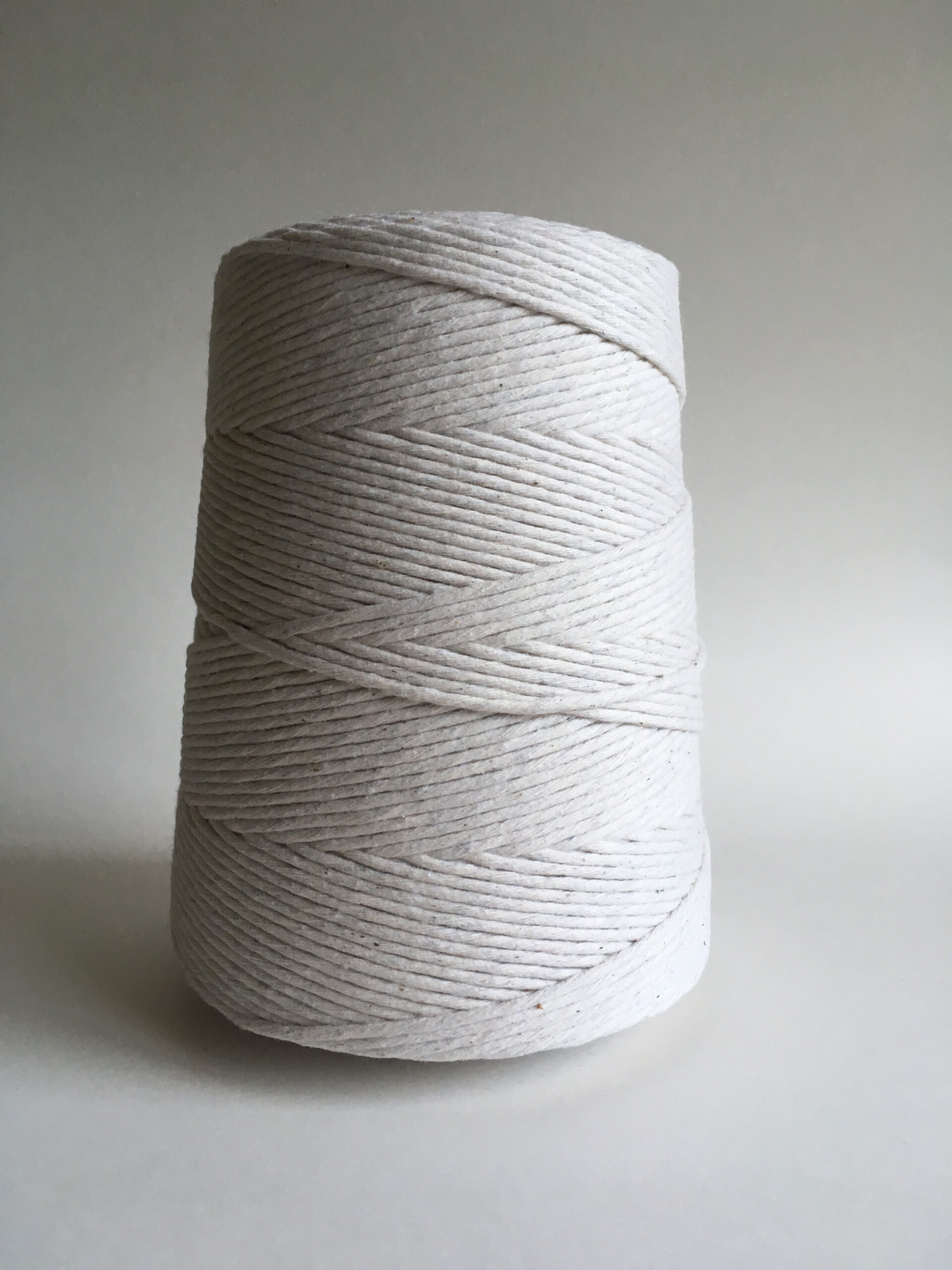 3mm natural single strand macrame cord – Careless Threads